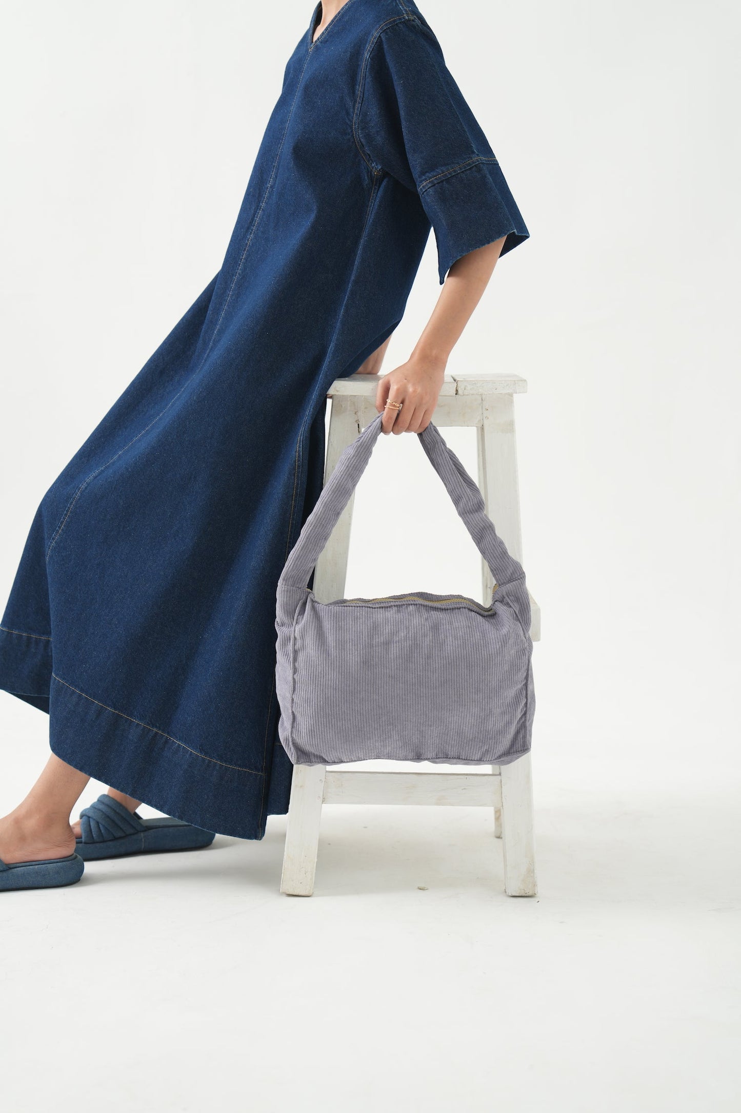 Corduroy Lilac Tote